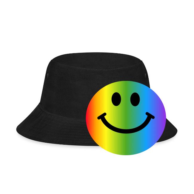 Rainbow Smiley Face - Bucket Hat 
